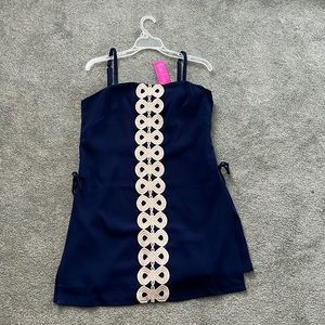 Lilly Pulitzer Dress dress with built in shorts- Size 6 - “True Navy”